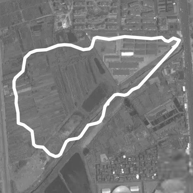 Fuyang Ziwei Park walking route map in Xiang Yang Shi