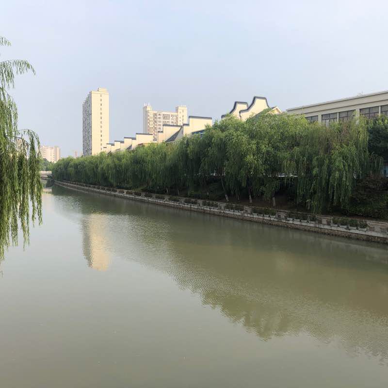 Running around the river walking route map in Su Qian Shi