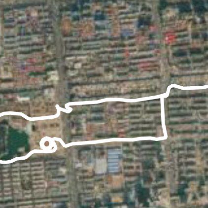 Shrine walking route map in Lang Fang Shi