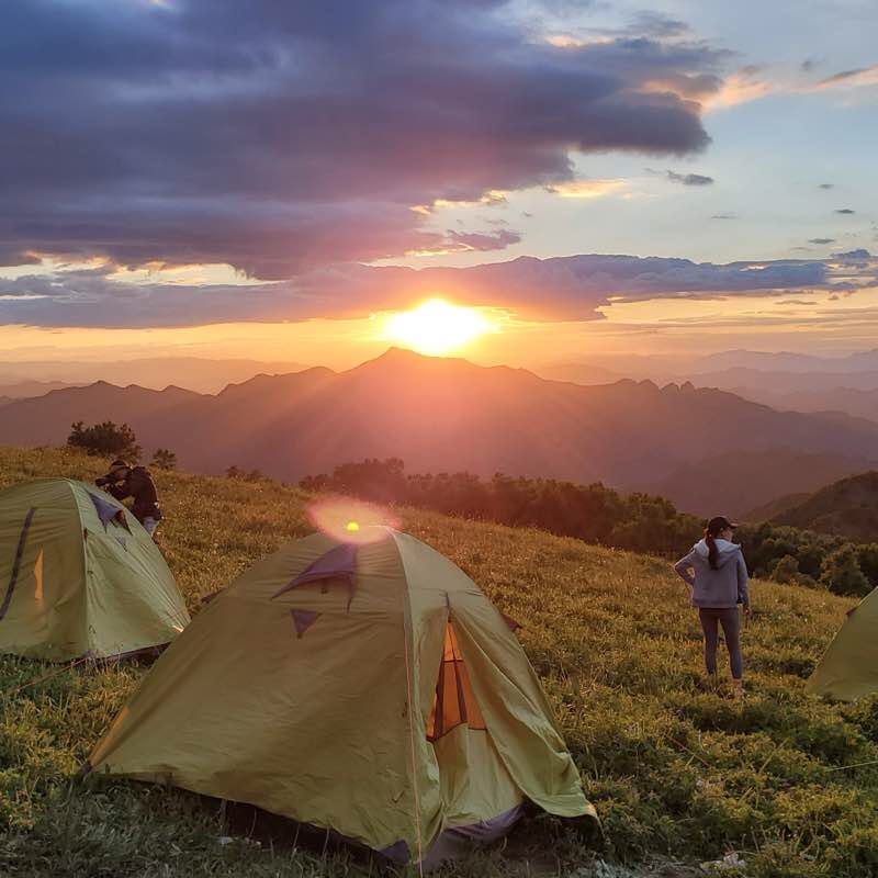 Beiling Mountain Meadow Camping Galaxy at your fingertips walking route map in Lang Fang Shi