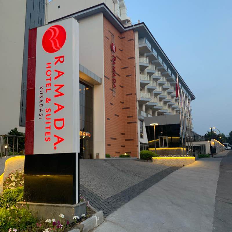 Kusadasi walking route map in Aydın