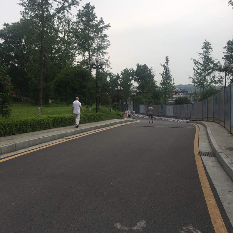 Lingling Dongshan Park walking route map in Yong Zhou Shi