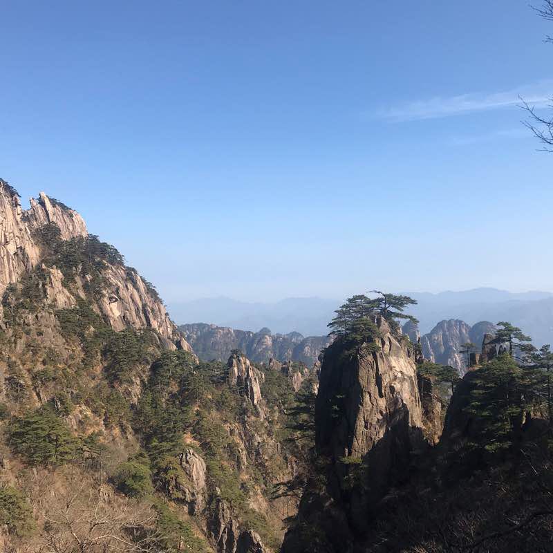 Huangshan Day Tour walking route map in Huang Shan Shi