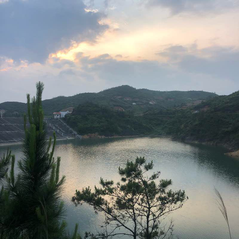 Shangsha Reservoir walking route map in Jieyang