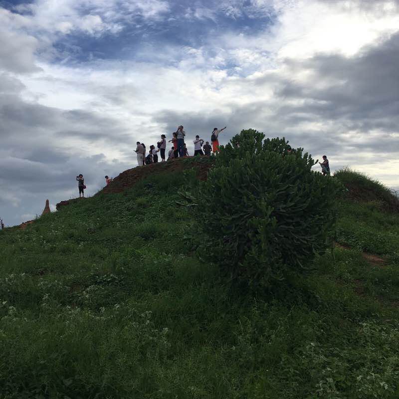Plain of Bagan, Myanmar walking route map in Taungbi