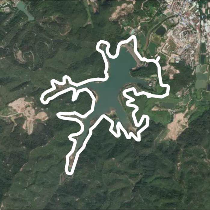 Admiralty Lake Park walking route map in Zhongshan