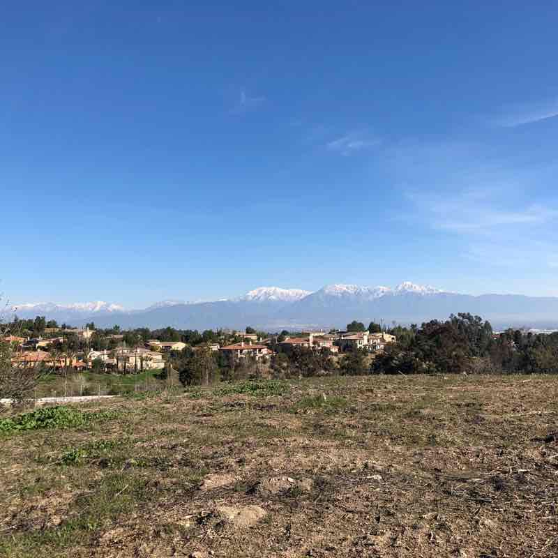 Valleno walking route map in Chino Hills