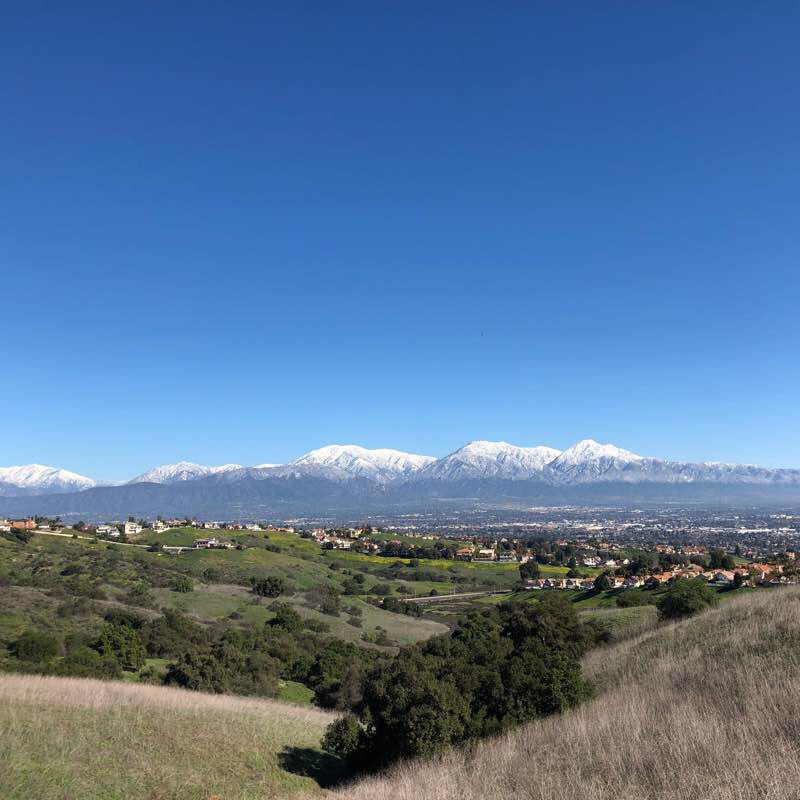 Saw loop walking route map in Chino