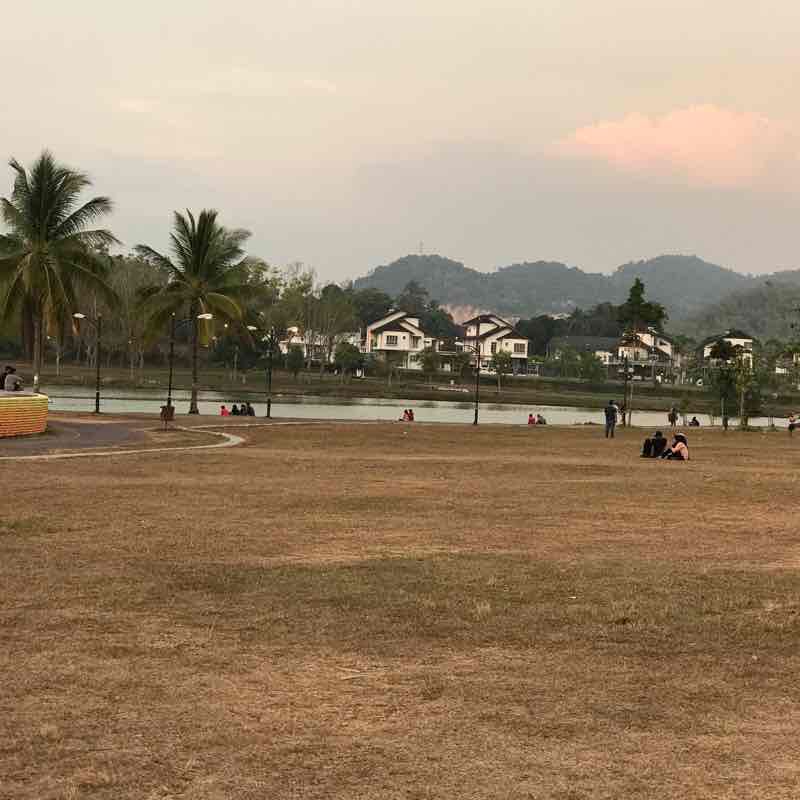 Lake of poverty walking route map in Jitra