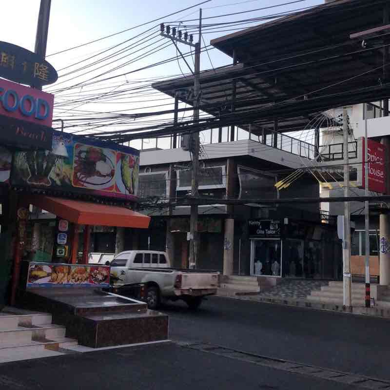 Phuket Karon walking route map in Tambon Karon