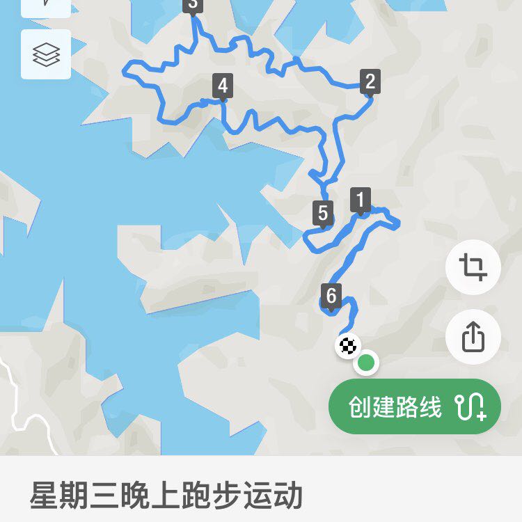 Jiuli Lake walking route map in He Yuan Shi