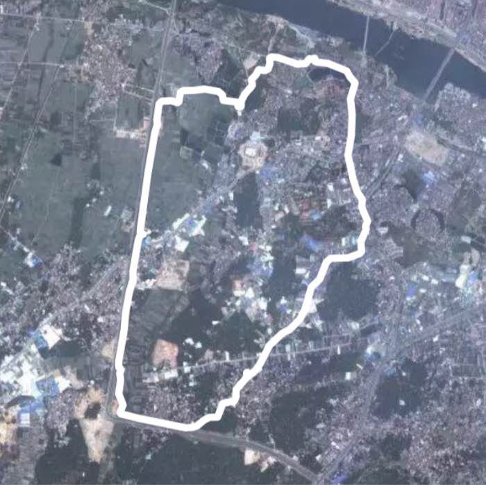 Nanshan Ecological Park walking route map in Zhangzhou