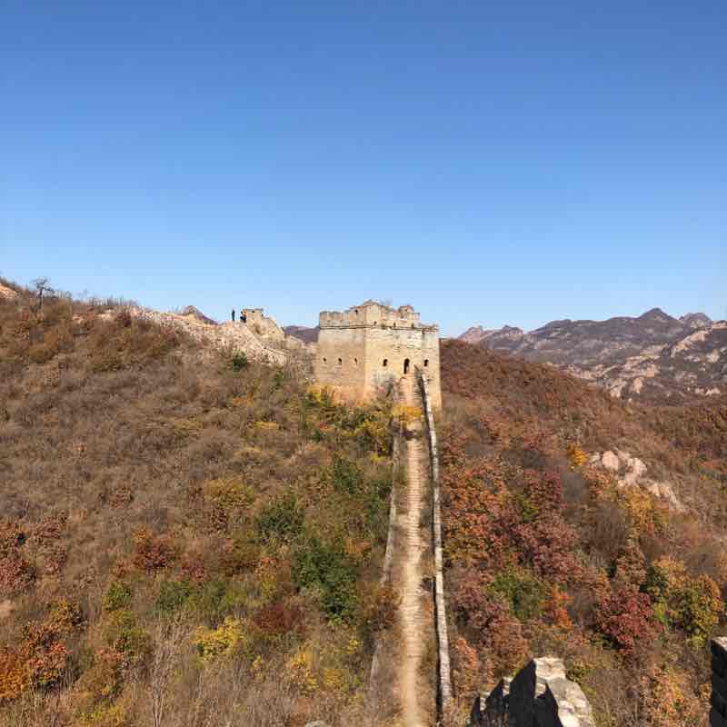 Dongjiakou Deng Great Wall walking route map in Qin Huang Dao Shi