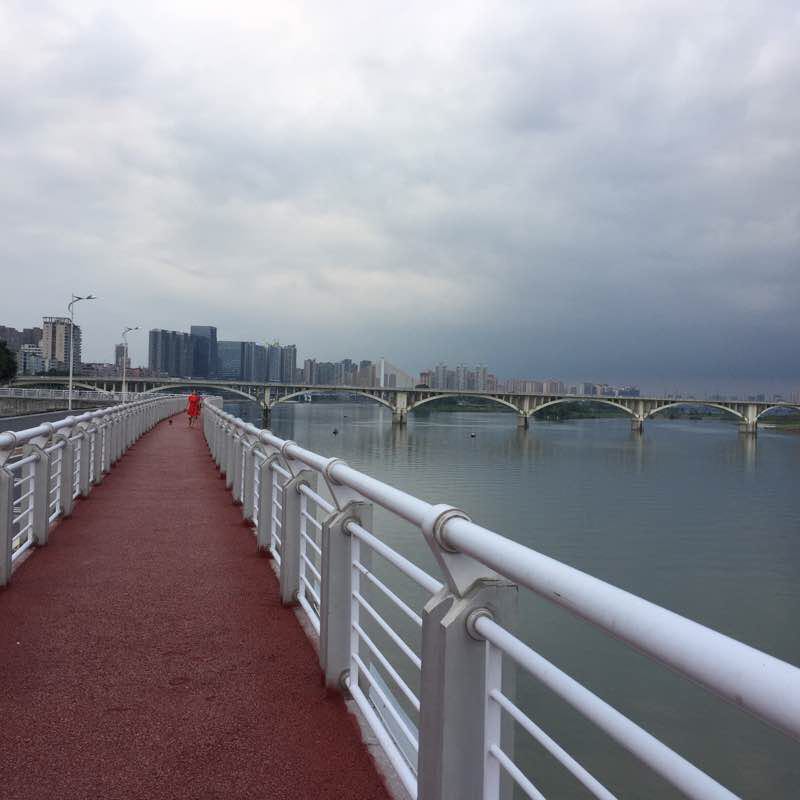 Binjiang Road walking route map in Nan Chong Shi