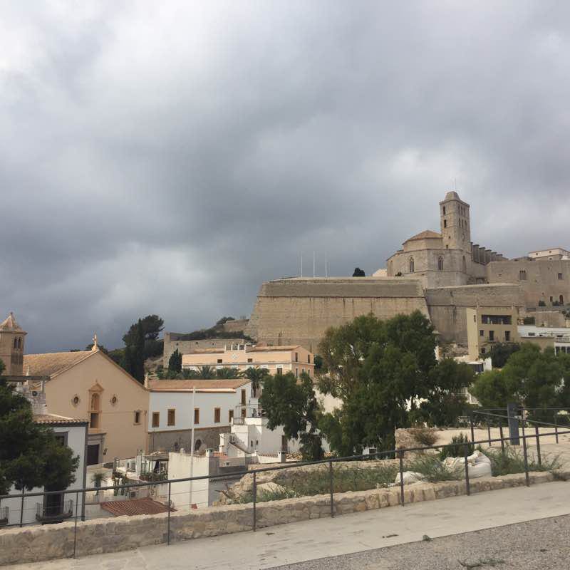 D’Alt Vila - Ibiza’s historic old Town walking route map in Ibiza