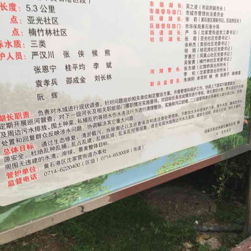 Magnetic lake walking route map in Huang Shi Shi