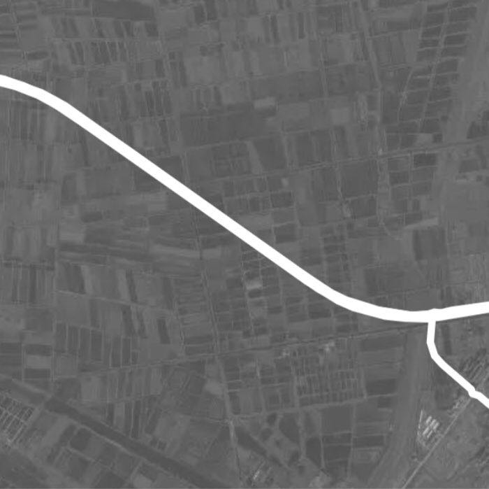 Tonghu Road back and forth for two weeks walking route map in Jing Zhou Shi