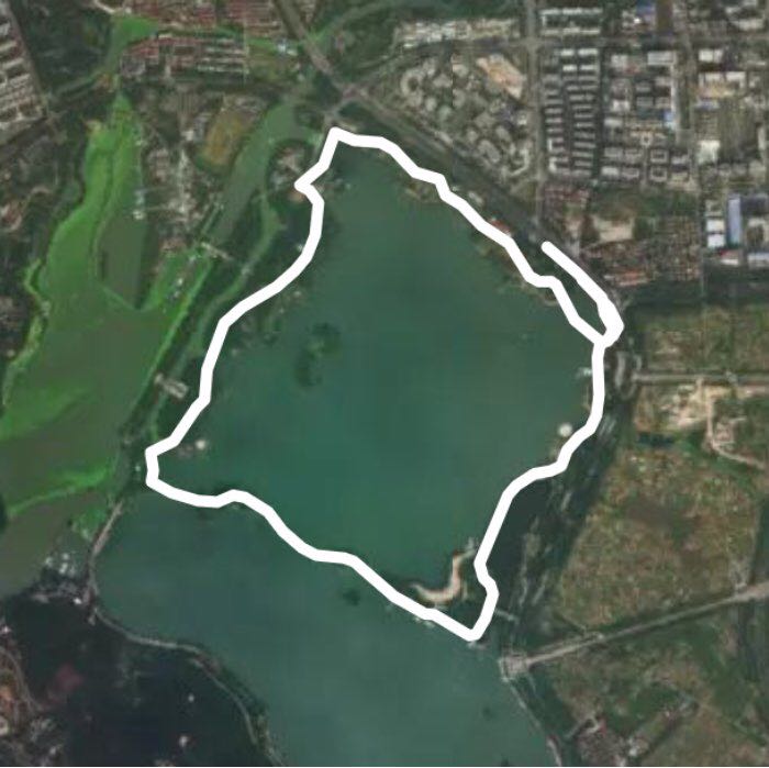 Light of the lake walking route map in Wuxi