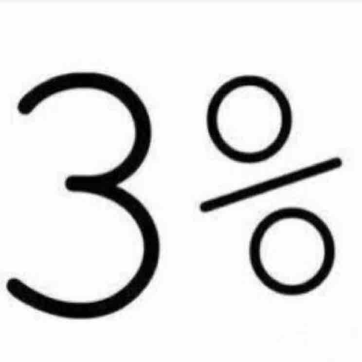 3%