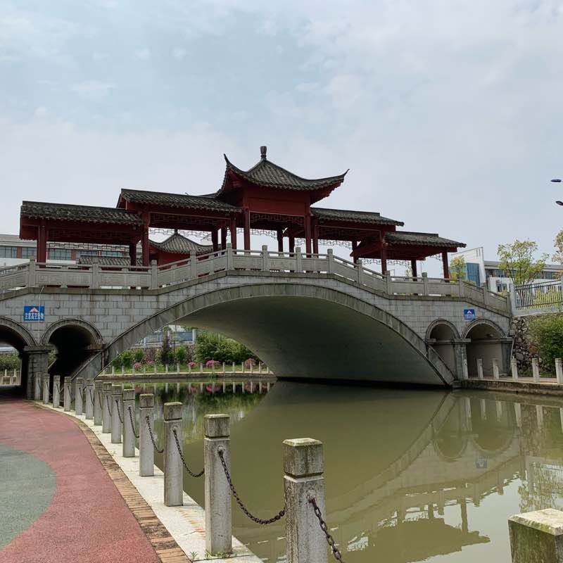 Ji'an Guhou River Pergola walking route map in Ji An Shi