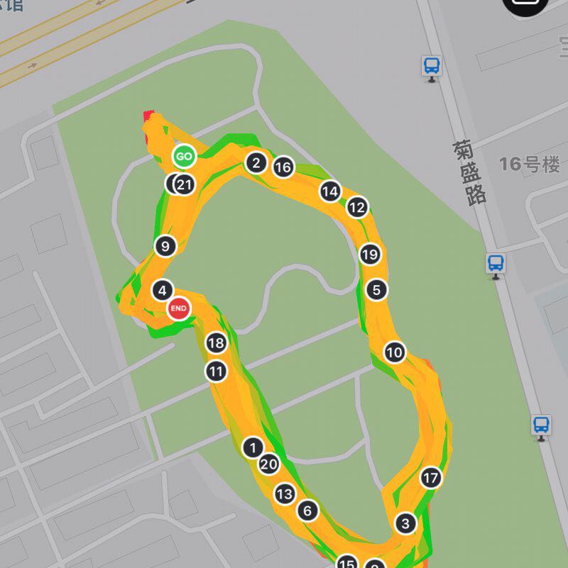 菊盛公园跑步路线