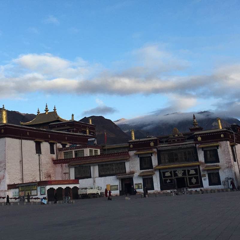 Qiangbalin Temple, Changdu, Tibet walking route map in Chang Du Shi