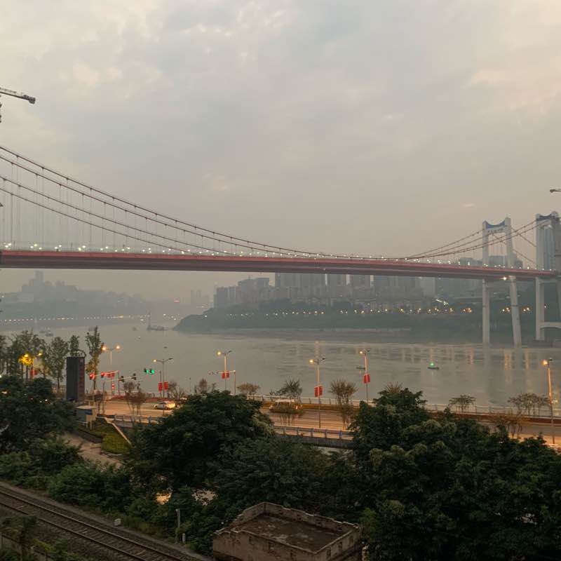 Riverside scenery walking route map in Chongqing