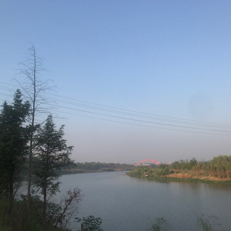 蒸湘区蒸水河畔沿江风光