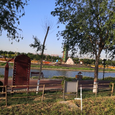 Shili Gallery--Xiushui Park walking route map in Shijiazhuang