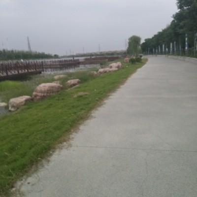 On both sides of the Jialu River walking route map in Zhengzhou