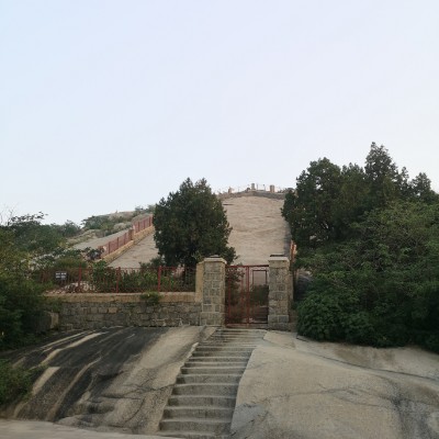 Tieshan Park walking route map in Ji Ning Shi