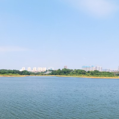 2019.9.21 through the Lushan Lake walking route map in Yi Yang Shi