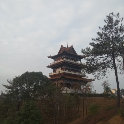 Xing'an Park walking route map in Shangrao