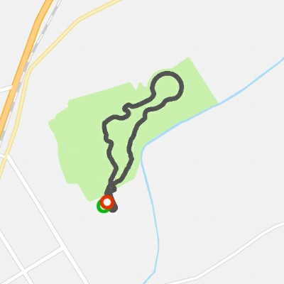 East Garden walking route map in Yun Cheng Shi