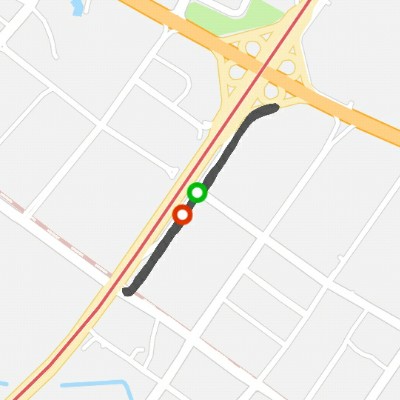 西平地铁站到立交桥