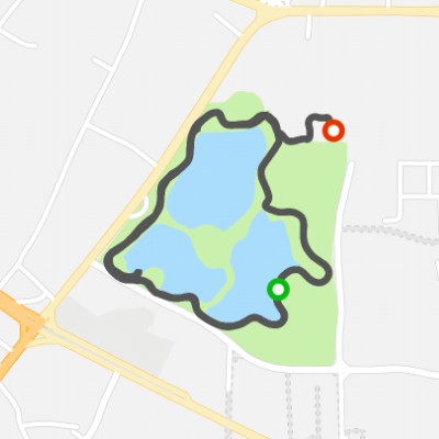 Park walking route map in Meizhou