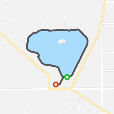 Liangshan Artificial Lake walking route map in Ji Ning Shi