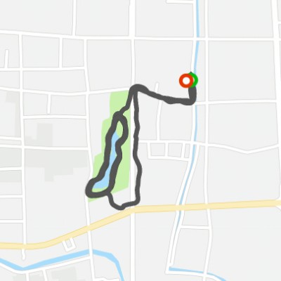 Park walking route map in Ji Ning Shi