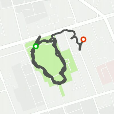 Evergreen Park walking route map in Chi Feng Shi