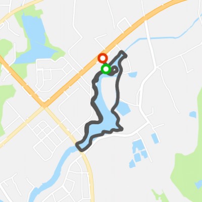 东岸湿地公园晨跑打卡第十三天