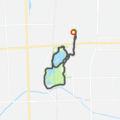 迎泽公园一圈半！