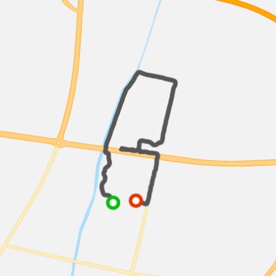 Yingcai Road walking route map in Han Dan Shi