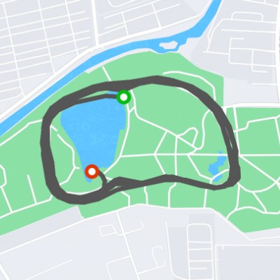 李沧公园一圈一公里
