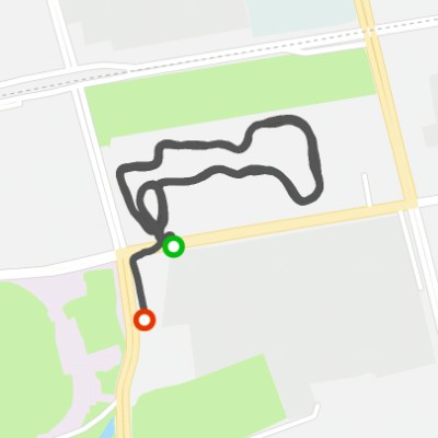 Jiadi Park walking route map in Hu He Hao Te Shi