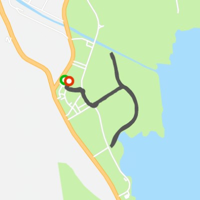 很适合跑步，因为路上没有车