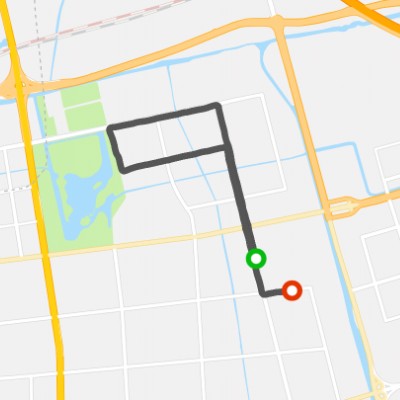 Zhongdong Shayuan walking route map in Suzhou