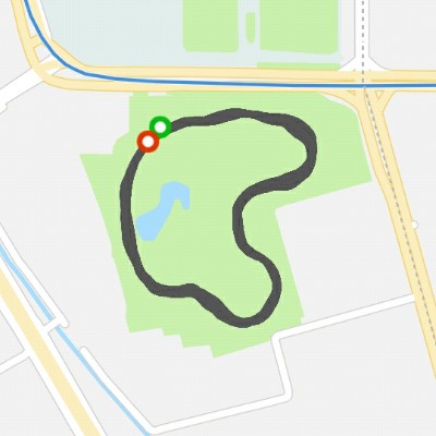 Children's park walking route map in Wu Lu Mu Qi Shi