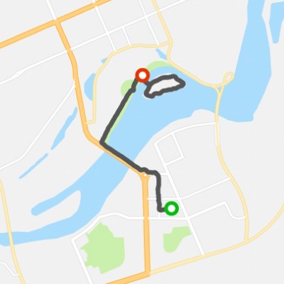 Mudanjiang River Heart Island Health Theme Park walking route map in Mu Dan Jiang Shi