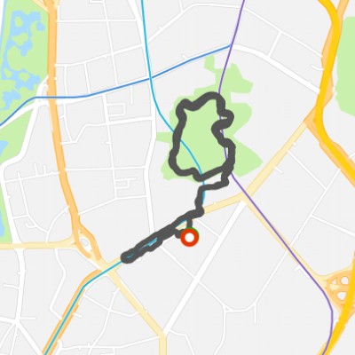 Bamboo Park walking route map in Shenzhen