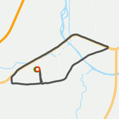 Zhongshan Mountain Ride walking route map in He Zhou Shi